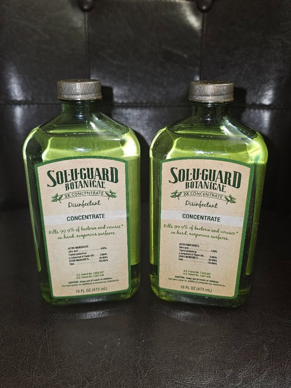 Lot of 2 Sol-U-Guard Botanical 2x Concentrate Disinfectant